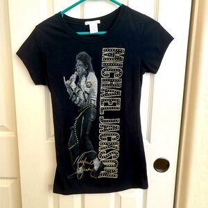 Black Michael Jackson Graphic T-Shirt women’s L